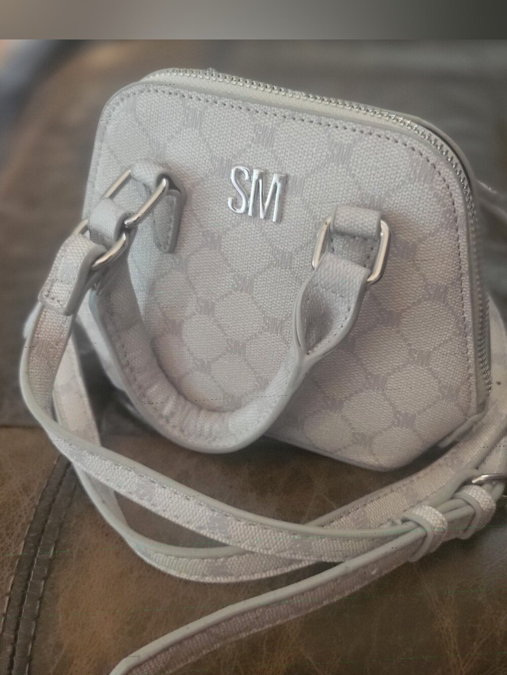Steve Madden SM Logo Micro/Mini Crossbody Dome Bag